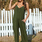 Full Size Spaghetti Strap Wide Leg Jumpsuit