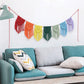 Rainbow Fringe Macrame Banner