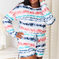 Double Take Tie-Dye Dropped Shoulder Lounge Set