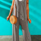 Full Size Spaghetti Strap Wide Leg Jumpsuit